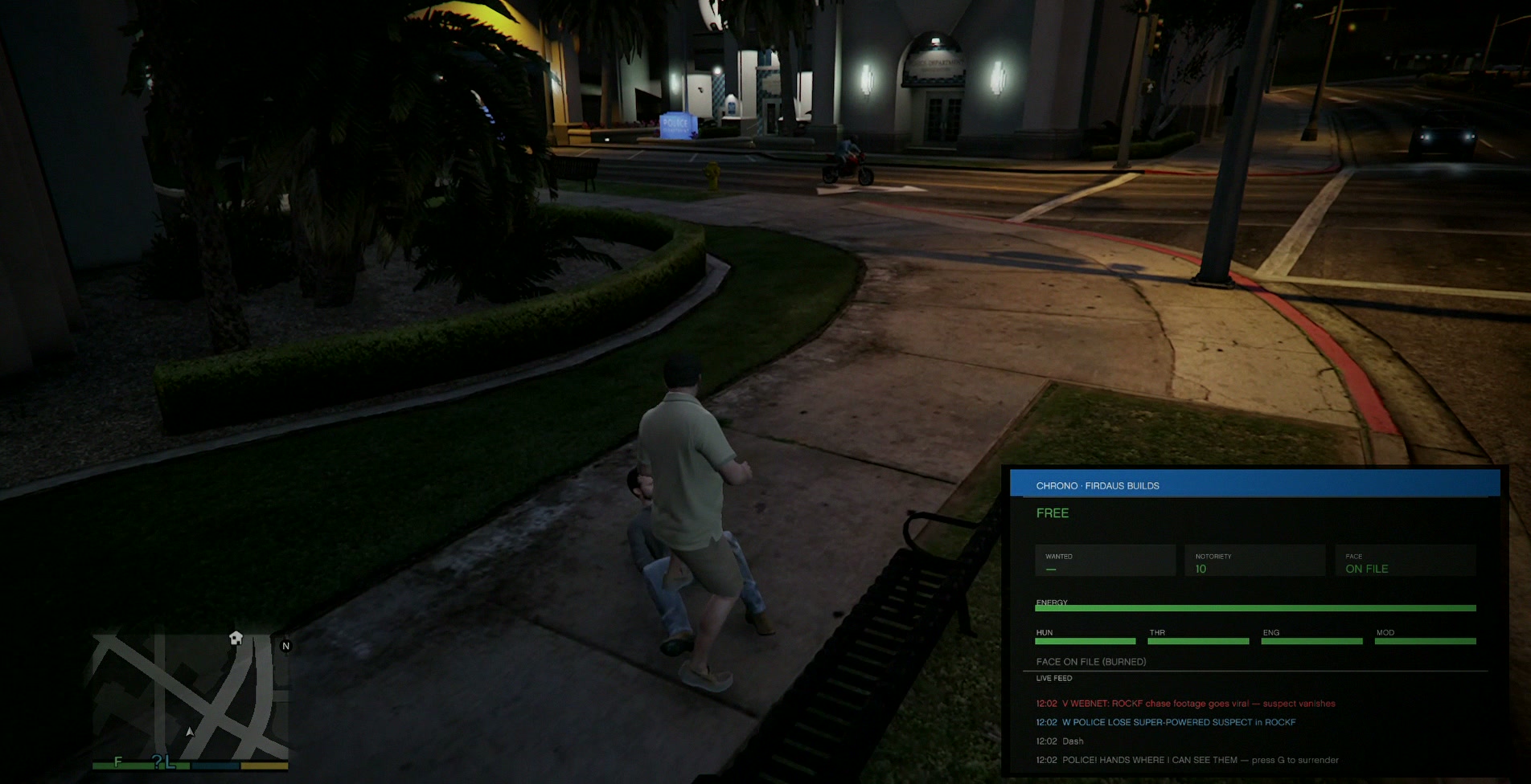 CHRONO gameplay — superpower dash in GTA V